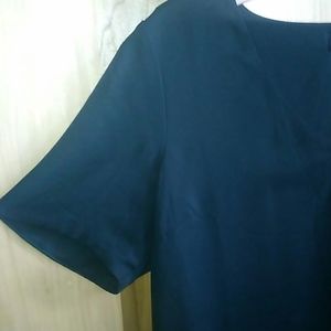 Short sleeve blouse dark green